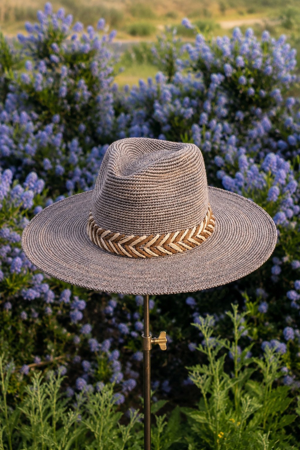 Willowmere Pebble Grey Straw Fedora Hat